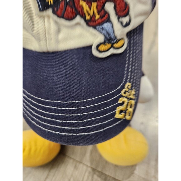 Mickey Mouse Hat Walt Disney World Parks Baseball Cap blue Fan Finger - Picture 3 of 7